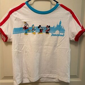 Disney White and Red Tee with Blue Accents